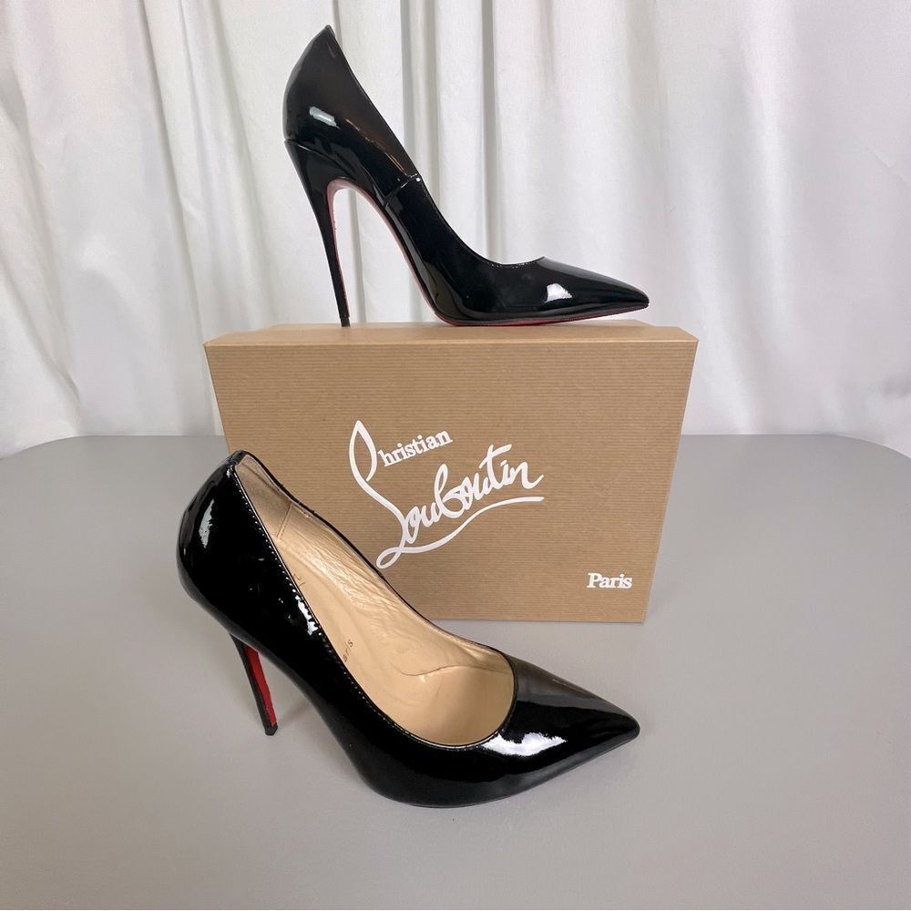CHRISTIAN LOUBOUTIN SO KATE WOMENS BLACK STILETTOS SIZE 40 (10) - Picture 8 of 15